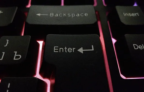 Light, black, neon, backlight, Keyboard, bloody, game