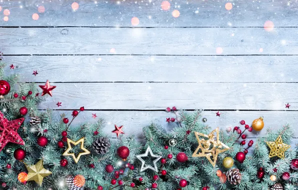 Snow, decoration, tree, New Year, Christmas, Christmas, snow, Merry Christmas