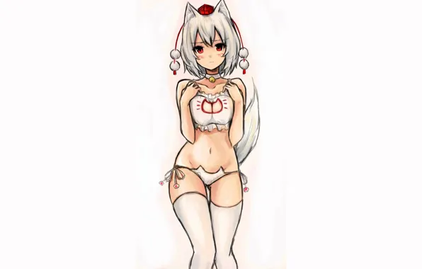 Girl, sexy, lingerie, pantsu, bra, cleavage, panties, thighhighs