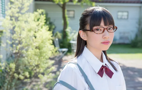 Beautiful, Asian, Model, Woman, Glasses, Pretty, Japanese, Outdoor
