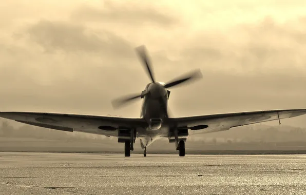 The plane, British, training, Spitfire Tr.9