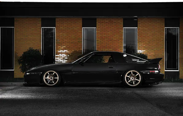 Tuning, the building, Windows, Toyota, black, Supra, Toyota, supra