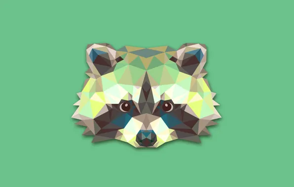 Abstraction, minimalism, raccoon, raccoon