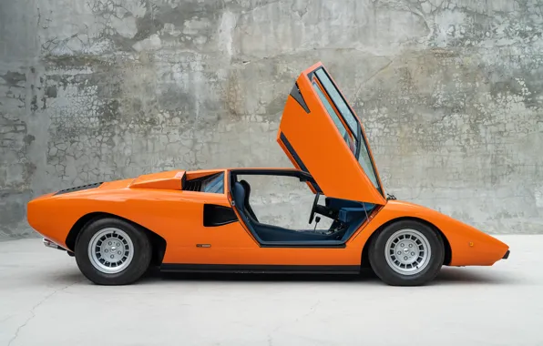 Lamborghini, orange, lambo, Countach, Lamborghini Countach