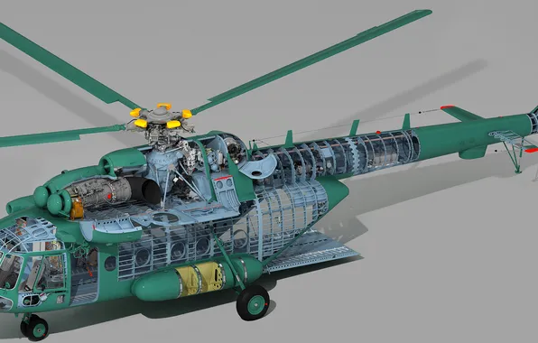 Helicopter, Mi-171, Helicopter in the section