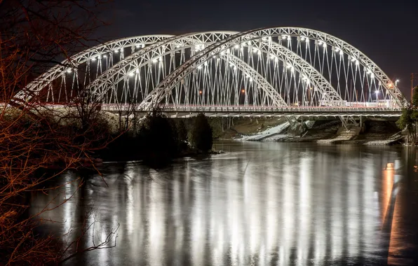 River, bridge, canada, ottawa, Silver Spring