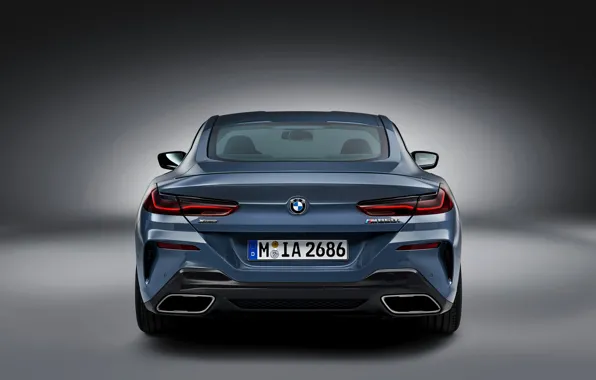 Background, coupe, BMW, Coupe, 2018, feed, gray-blue, 8-Series