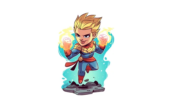 Marvel, female, Derek Laufman, Captain Marvel