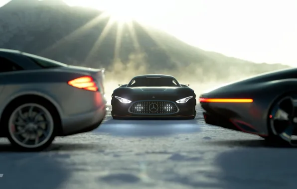 Concept, McLaren, SLR, Auto, Black, The game, Japan, Machine