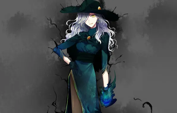Girl, background, hat, witch, Fate / Grand Order