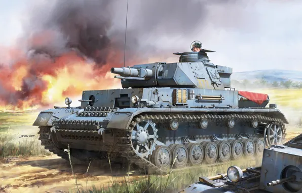 Picture Germany, medium tank of the armored forces of the Wehrmacht, Panzerkampfwagen IV Ausf.A — Mod.F1, …