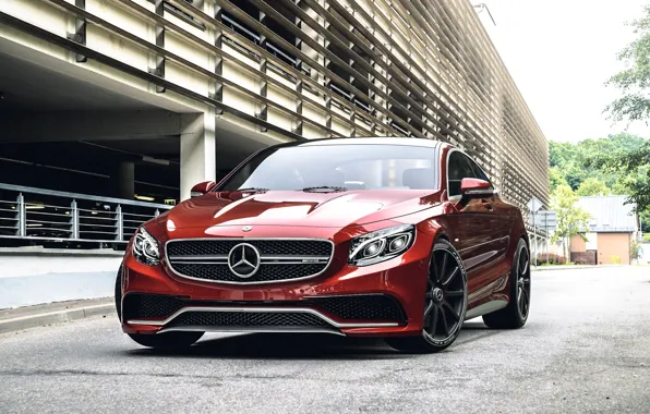 Mercedes-Benz, Red, Auto, Machine, Cherry, Mercedes, Car, Render