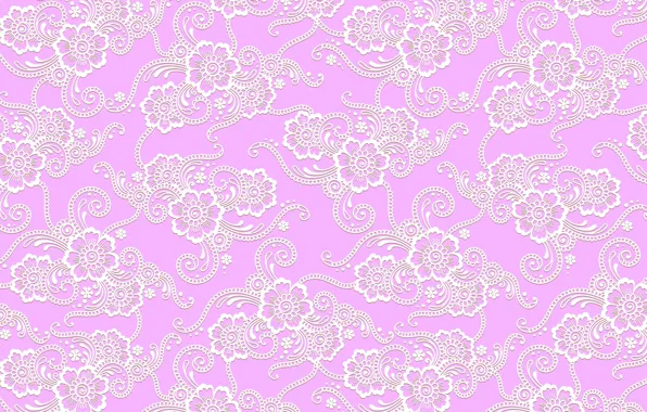 Picture flowers, pink, pattern