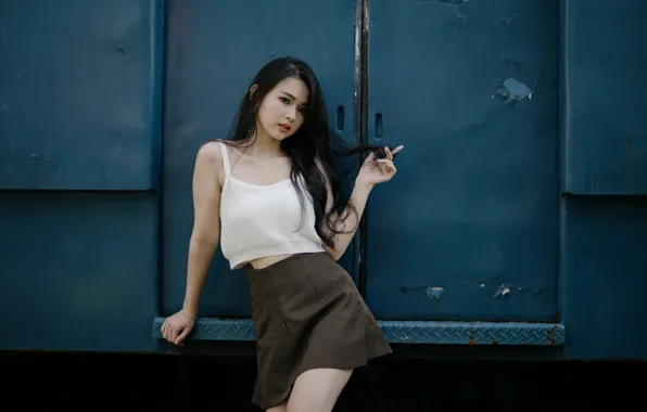 Picture girl, portrait, Asian