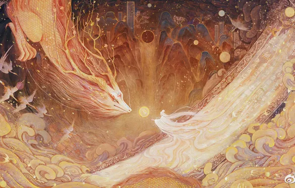 Dragon, fantasy, China, The celestial