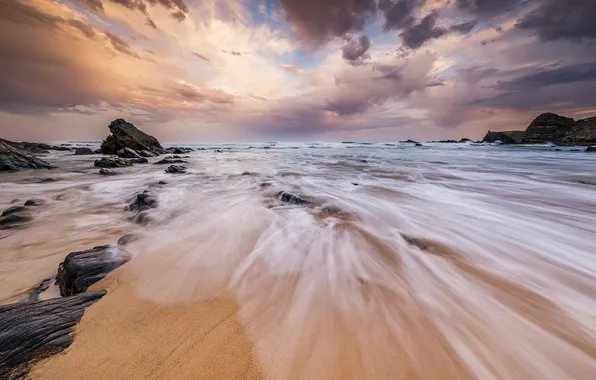 Sea, rocks, shore