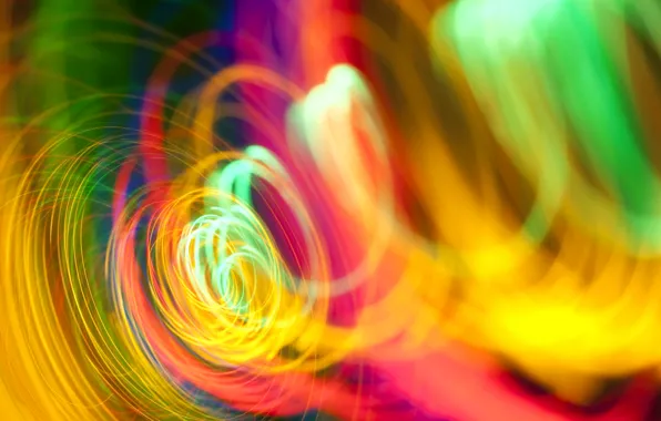 Light, smoke, color, spiral, ring, gas
