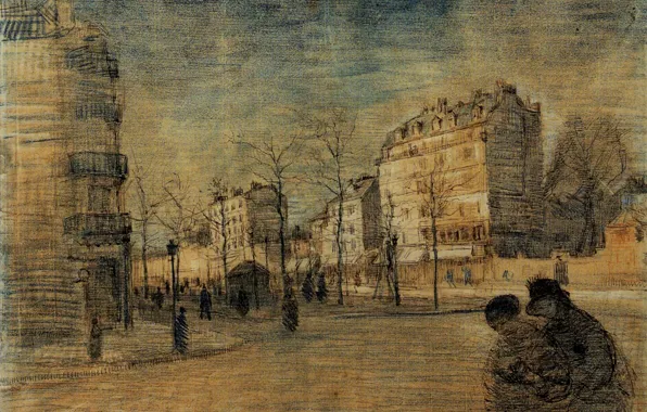 Drawings, Vincent van Gogh, The Boulevard de Clichy