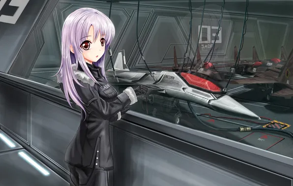 Glass, girl, art, aircraft, fighters, form, lita