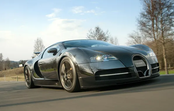 Picture movement, speed, track, power, Bugatti, sports car, Bugatti Veyron, luxury