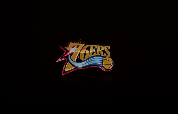 Black, Basketball, Background, Logo, Philadelphia, NBA, Philadelphia Seventy Sixers, Seventy-Six Points