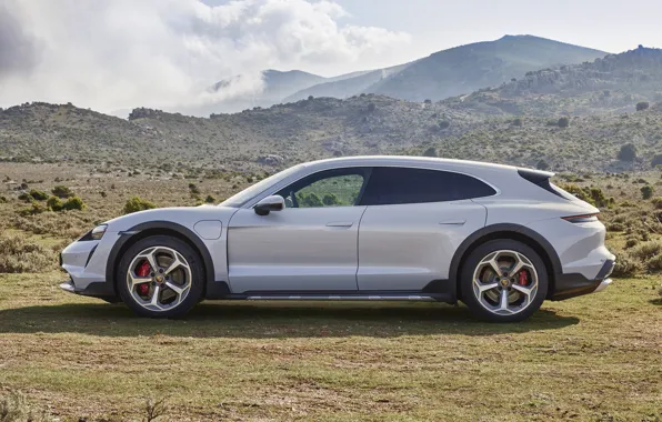 Clouds, mountains, nature, Porsche, universal, Cross Turismo, 2021, Taikang