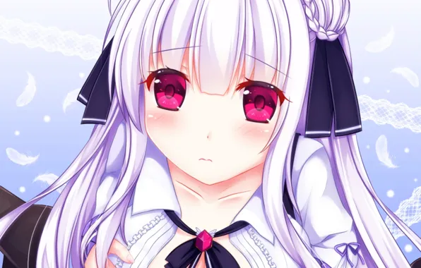 Girl, sexy, cleavage, long hair, boobs, anime, beautiful, pretty