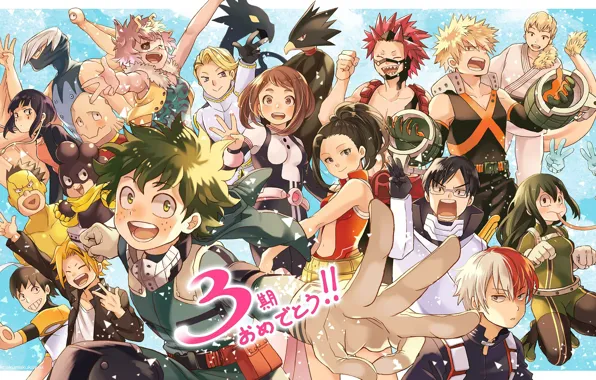 Anime, art, characters, Boku No Hero Academy, My Hero Academy