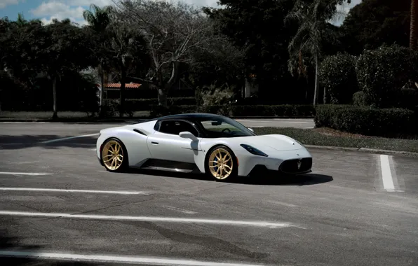 Maserati, White, Parking, MC20