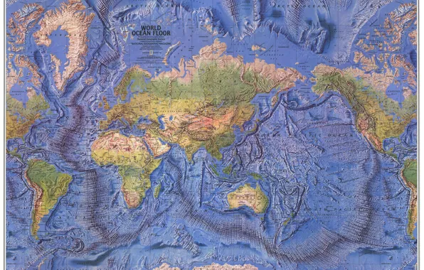 Picture earth, the world, map, continents, Atlas, oceans
