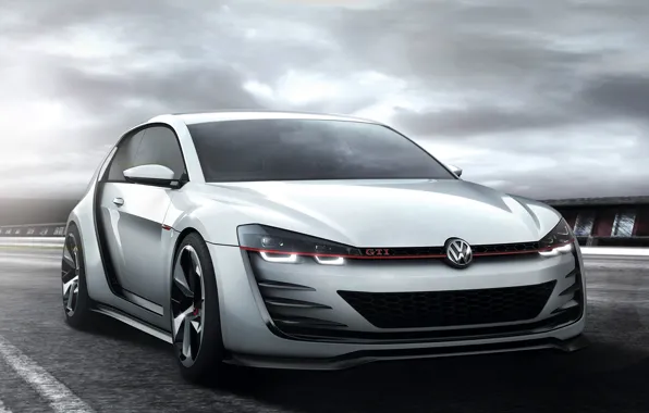 Machine, auto, Concept, Wallpaper, Volkswagen, the front, Golf, GTI