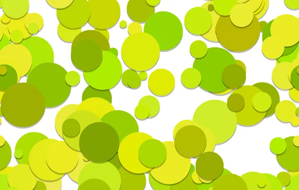 Circles, abstraction, green, abstract, circles, background, pattern