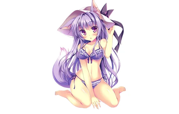 Girl, sexy, lingerie, pantsu, bra, cleavage, panties, long hair