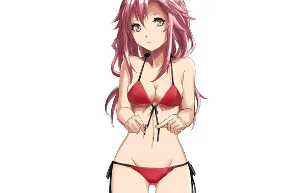 Picture girl, sexy, long hair, boobs, anime, beautiful, pretty, redhead