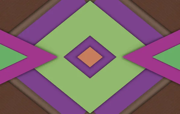 Triangles, shadows, layers, diamonds