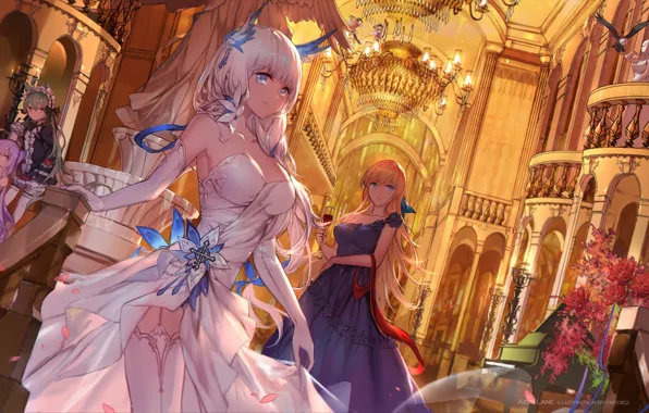 Picture girl, ball, Azur Lane