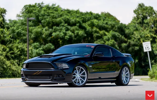 Picture mustang, wheels, ford, vossen