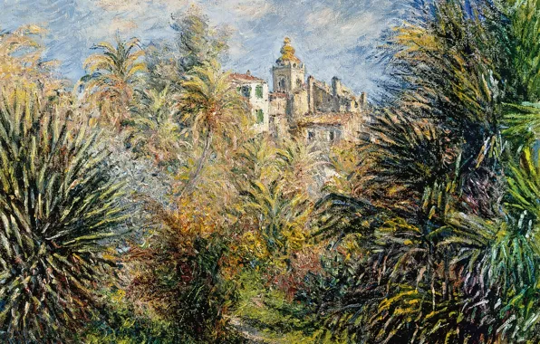 Picture landscape, picture, Claude Monet, The Moreno garden at Bordighera