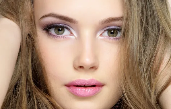 Picture look, face, model, lipstick, lip