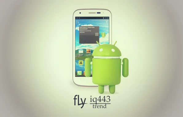 Picture phone, Android, android, fly, trend, iq443