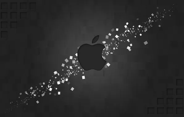 Picture apple, logo, mac, figure, brand, hi-tech, rectangles