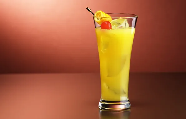 Ice, mix, cocktail, fruit, fresh