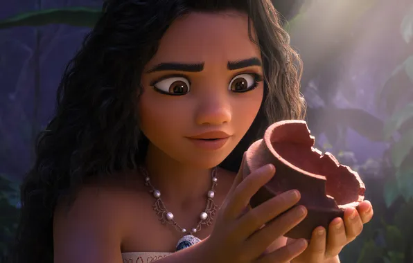 Girl, pendant, 2024, Moana 2, Moana 2, The broken pot