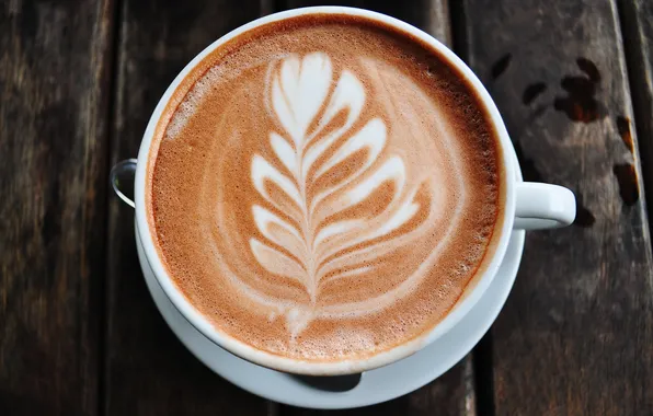 Pattern, figure, coffee, cappuccino