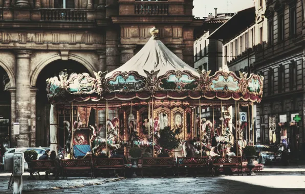 Picture HDR, Italy, Florence, Italy, Florence, Italia, Carousel, Firenze