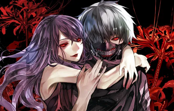 Picture monster, anime, predator, human, mask, japanese, Tokyo Ghoul, cannibal