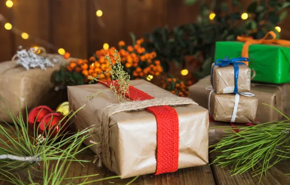 Picture holiday, gift, new year, pine