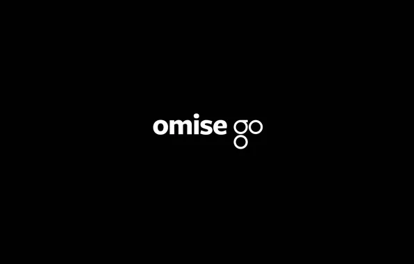 Picture logo, white, black, fon, cryptocurrency, omg, omisego