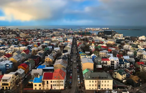 Iceland, Reykjavik, cityscape