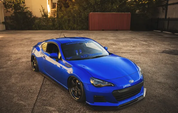 Coupe, Subaru, sports car, blue, Subaru, brz, quick